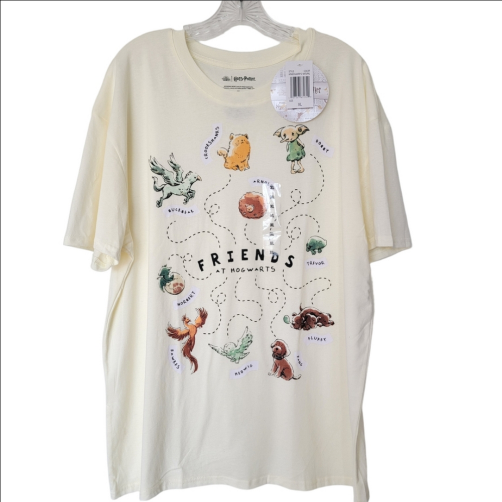 Warner Bros. Friends at Hogwarts T-Shirt - Cream